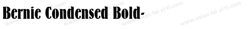 Bernie Condensed Bold字体转换